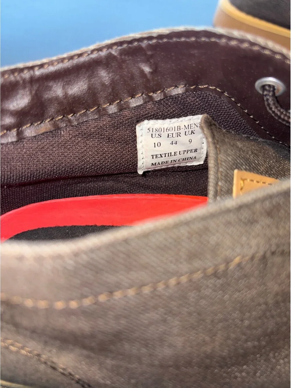 Levi's Men's Size 10 Brown Canvas Casual Lace Up Ankle Chukka Boots Shoes 1287